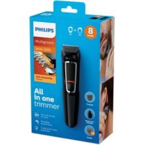 Philips MG3730 Multigroom Series 3000 8-in-1 Face and Hair, Self-Sharpening Steel Blades