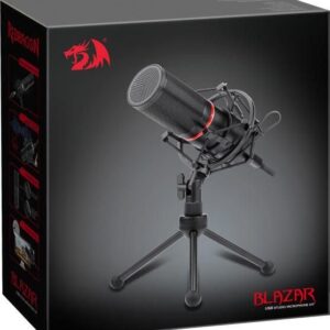 Redragon GM300 USB Gaming Stream Microphone-16mm Big Condenser – Direction Unidirectional – Full Metal