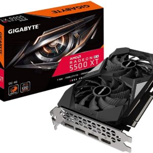 GIGABYTE Radeon RX 5500 XT Gaming OC 4G Graphics Card, PCIe 4.0, 4GB 128-Bit GDDR6, GV-R55XTGAMING OC-4GD Video Card
