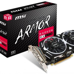 MSI Radeon RX 570 ARMOR 4GB OC 256-Bit GDDR5 PCI Express 3.0 x16 HDCP Ready CrossFireX Support ATX Video Card (RX 570 ARMOR 4G OC)