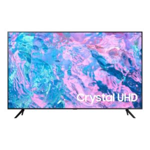 تلفزيون سامسونج 43 بوصة سمارت 4K فائق الدقة ال اي دي مع ريسيفر داخلي اسود- UA43CU7000UXEG UA43CU7000UXEG اسود