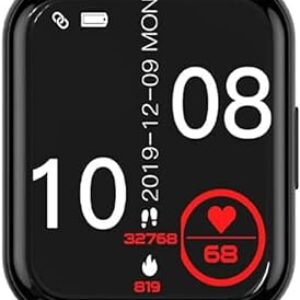 Choetech Smart Watch 1.91 Inch touch screen, Health monitoring, Life Control Rectangle Black