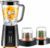 kenwood blender blp15.360bk  خلاط كينوود 2 لتر- وعاء زجاجي وأداة تحضير السموذي مع مطحنة وقطاعة وخاصية تكسير الثلج 500 وات