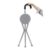 Folding Portable Cane with Stool Chair – Silver