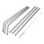 Reusable Stainless Steel Straw With Brush – 6 PCs