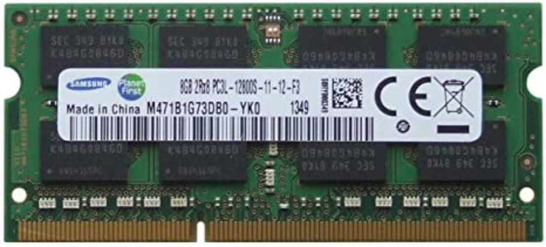 Samsung 8GB DDR3-PC3L-12800s Laptop RAM