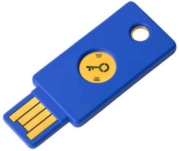 Yubico Security Key NFC – Two Factor Authentication USB and NFC Mobile Devices Security Key – FIDO U2F and FIDO2 Certified